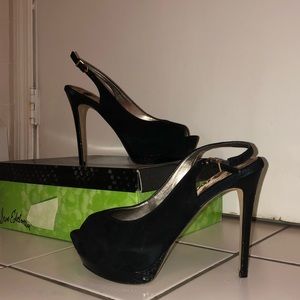 Sam Edelman open toed pump heels